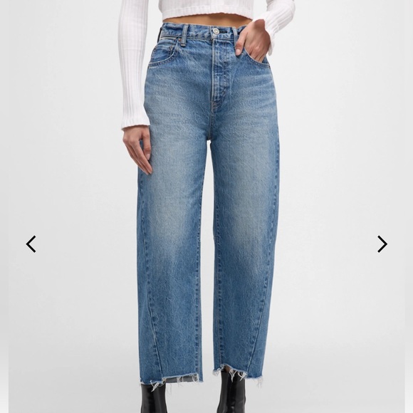 Moussy Denim - Moussy Vintage Wide Leg high rise Cropped Stepped Hem Jean Sz 28